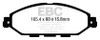 EBC  Yellowstuff Front Brake Pads for 12-13 Infiniti JX35 3.5