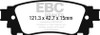 EBC  Yellowstuff Rear Brake Pads for 2017+ Toyota C-HR 2.0L
