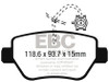 EBC  Yellowstuff Rear Brake Pads for 14-17 Maserati Ghibli (330 PS Package ONLY)