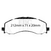 EBC  Greenstuff Front Brake Pads for 2020+ Ram 2500 HD 6.4L