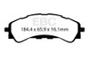 EBC  Greenstuff Front Brake Pads for 2019+ Ford Ranger 2WD 2.3T