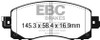 EBC Greenstuff Front Brake Pads for 2022+ Subaru WRX 2.4T