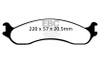 EBC  Greenstuff Front Brake Pads for 98-03 Dodge B250 B2500 Cargo 2500 Van