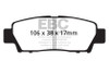 EBC Greenstuff Rear Brake Pads for 95-96 Toyota Avalon 3.0