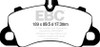 EBC  Bluestuff Front Brake Pads for 2018+ Porsche Cayenne (3rd Gen) 3.0L Turbo