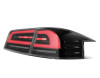 AlphaRex LUXX-Series LED Tail Lights - Black/Red for 12-21 Tesla Model S