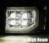 AlphaRex NOVA LED Proj Headlight Matte Black for 07-14 GMC 2500HD