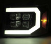 AlphaRex NOVA LED Proj Headlight Matte Black for 07-14 GMC 2500HD