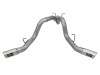 aFe Power Large Bore-HD 4" DPF-Back Exhaust for 17-19 GM Diesel 6.6L V8
