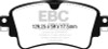 EBC Bluestuff Rear Brake Pads for 2018+ Audi S4 / 2017+ Audi S5