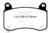 EBC Electric Performance Bluestuff Front Brake Pads for 2020+ Tesla Model Y