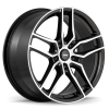 Konig Intention 16x7.5 5x108 ET45 Gloss Black / Machine Face Wheel