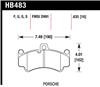 Hawk GT3 DTC-60 Street Front Brake Pads for Porsche