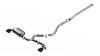 Borla ATAK Catback Exhaust Black Chrome for 22-23 Kona N 2.0L 4 CYL. Turbo