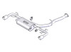 Borla Single Round Rolled Angle-Cut Cat-Back Exhaust for 03-09 Mazda RX-8 1.3L