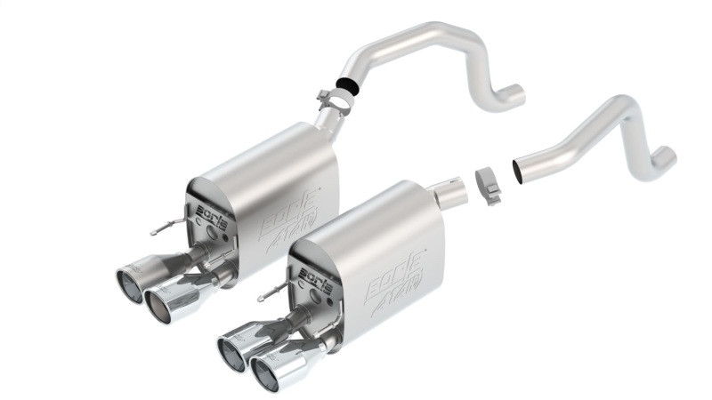 Borla Atak Axleback Polished Tip Exhaust for 09-13 C6 Corvette