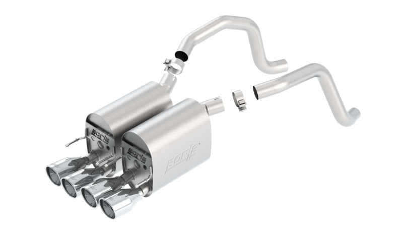 Borla Touring Axleback Exhaust Polished Tip for 05-08 C6 Corvette