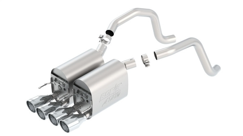 Borla Atak Axleback Exhaust Polished Tip for 05-08 C6 Corvette 6.0 / 6.2 V8