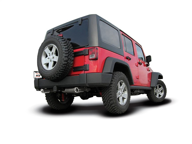 Borla Touring Axleback Exhaust Chrome Tip for 12-18 Wrangler JK / JKU