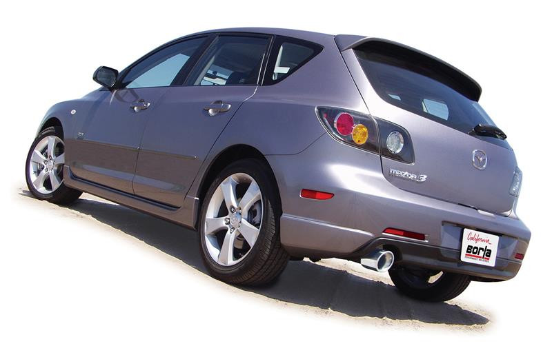 Borla S-Type Exhaust Polished Tip for 04-09 Mazda 3 Sedan / Hatch 2.3L