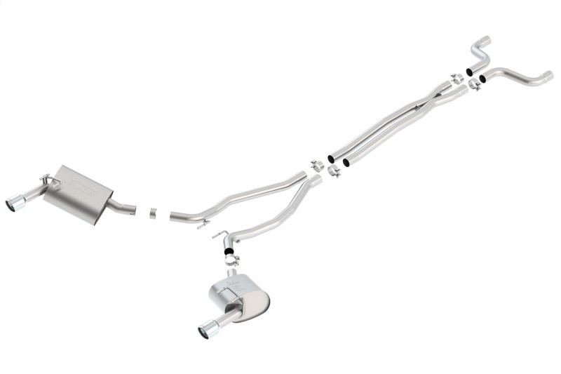 Borla Single Split Rear Exit Touring Catback Exhaust for 14-15 Camaro 3.6L V6