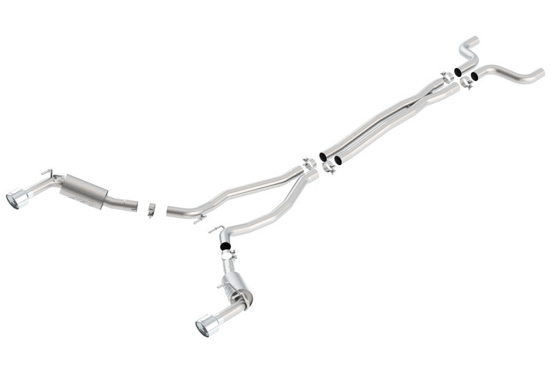 Borla Single Split Rear Exit ATAK Catback Exhaust for 14-15 Camaro SS 6.2L V8