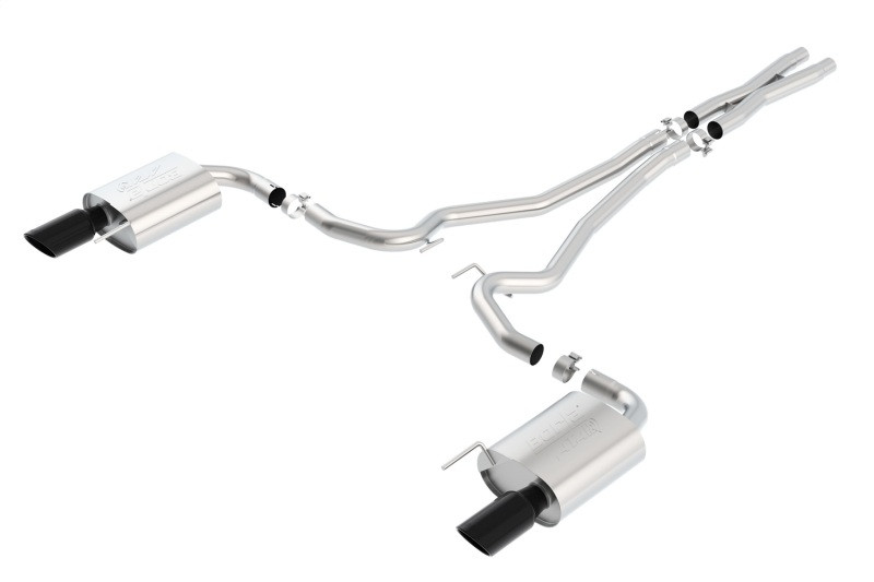 Borla Atak S Cat-Back Exhaust (Black Chrome) for 15-17 Mustang GT 5.0L V8 MT/AT