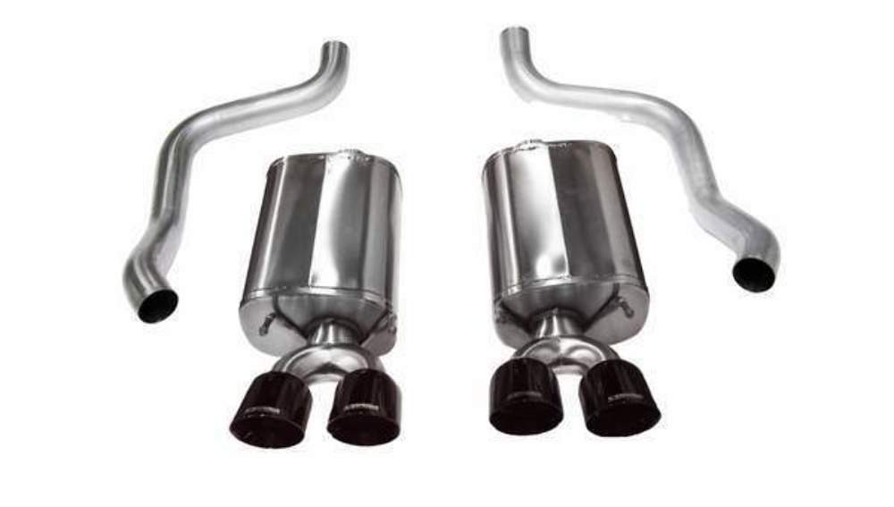 Corsa 2.5" Sport Dual Rear Exit Black Tip Axleback Exhaust for 09-13 Corvette C6