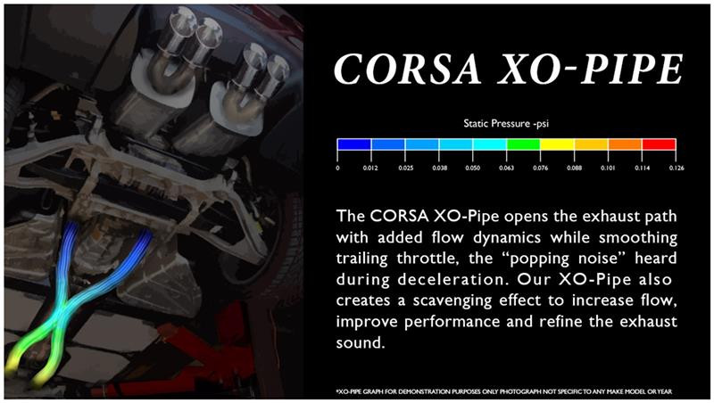 Corsa 2.5" X-Pipe for 05-08 Corvette C6 M/T or 4spd Only