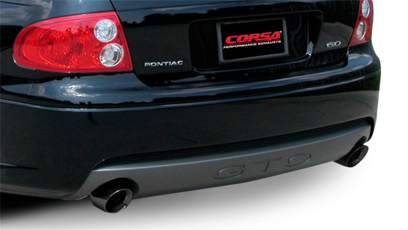 Corsa 2.5" Dual Rear Exit Sport Black Tip Exhaust for 05-06 Pontiac GTO
