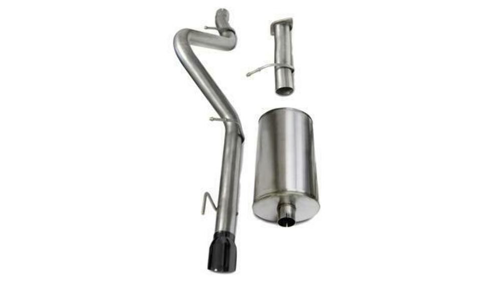 Corsa 3" Single Rear Exit Sport Black Tip Exhaust for 06-08 Trailblazer SS