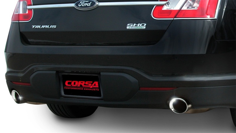 Corsa 2.5" Dual Rear Exit Sport Exhaust for 10-18 Taurus Sho