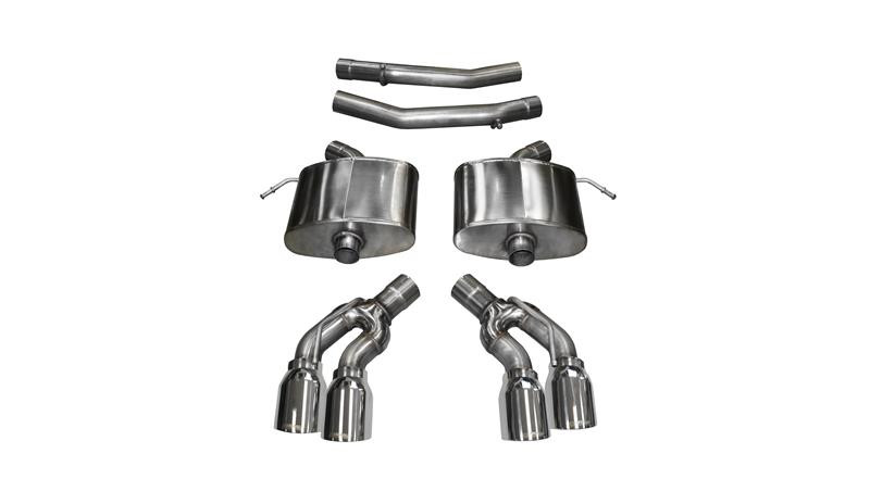 Corsa 2.75" Dual Rear Exit Xtreme Axleback Exhaust for 16-19 Cadillac CTS-V 6.2L