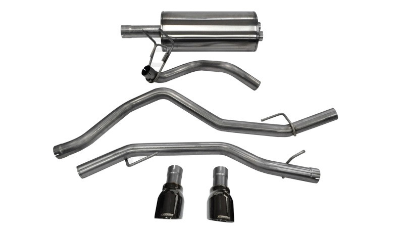 Corsa 3" Dual Rear Exit Sport Black Tip Exhaust for 09+ Ram 1500 V8