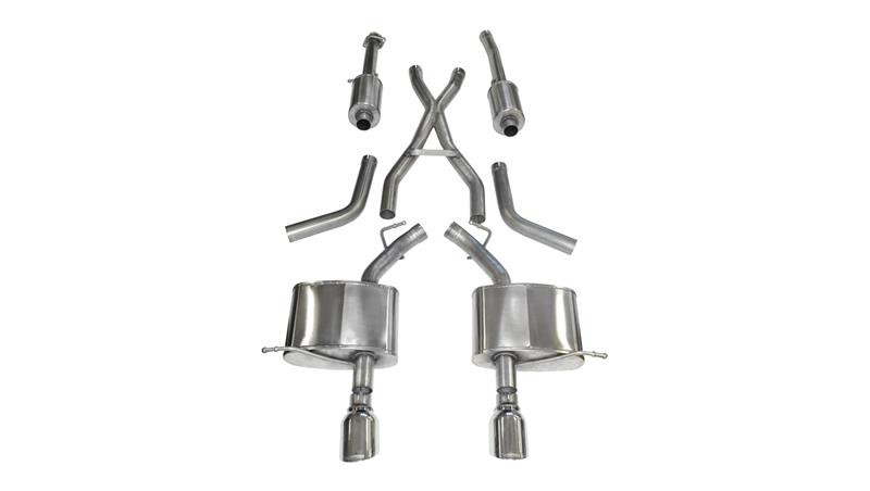 Corsa 2.5" Dual Rear Exit Sport Exhaust for 11+ Durango 5.7L V8