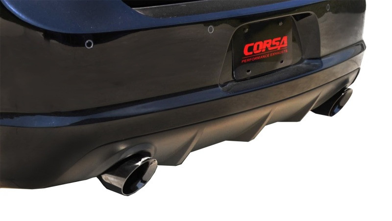 Corsa 2.75" Dual Rear Exit Xtreme Black Tip Exhaust for 12-14 Charger / 300 SRT
