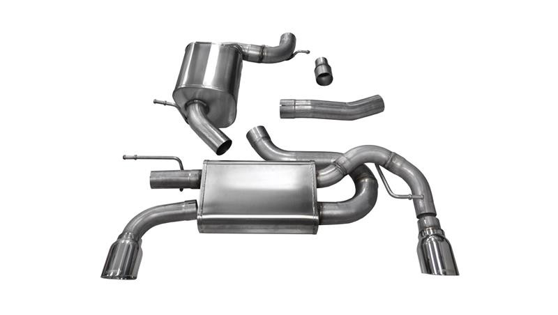 Corsa 3" Dual Rear Exit Touring Exhaust for 10-14 Volkswagen Golf GTI MK6 2.0T