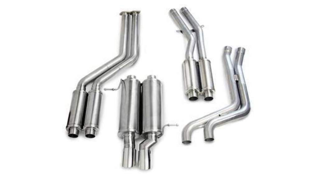 Corsa 2.25" Single Rear Exit Sport Exhaust for 99-06 BMW 325i / 330i E46