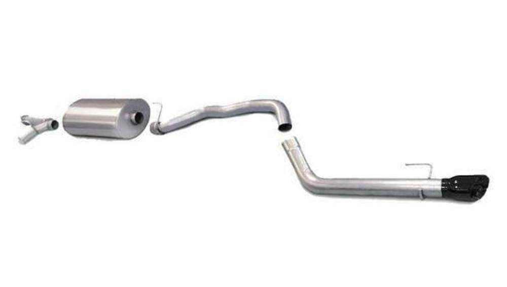 Corsa 3" Single Rear Exit Touring Black Tip Exhaust for 08-17 Sequoia 5.7L