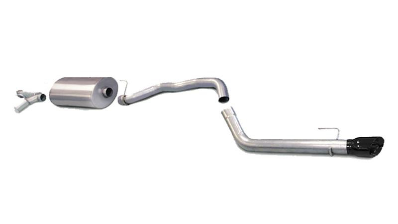 Corsa 3" Single Rear Exit Touring Black Tip Exhaust for 08-17 Sequoia 5.7L