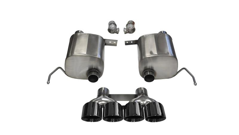 Corsa 2.75" Dual Rear Exit Xtreme Black Tip Exhaust for 14-19 Corvette C7