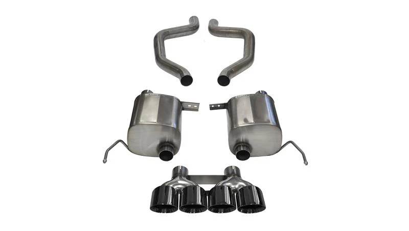 Corsa 2.75" Dual Rear Exit Xtreme Black Tip Axleback Exhaust for 15+ Corvette