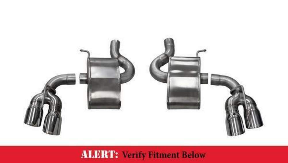 Corsa 2.75" Dual Rear Exit Axleback Exhaust for 16-19 Camaro SS / ZL1