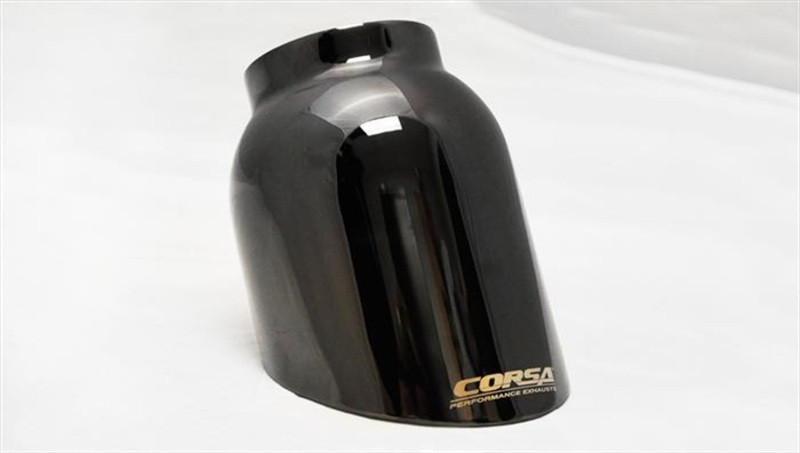 Corsa 3" Single Side Exit Sport Black Tip Exhaust for 15-19 F150 5.0L