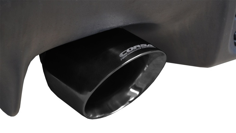 Corsa 3" Dual Rear Exit Sport Black Tip Exhaust for 08+ Evolution Evo X