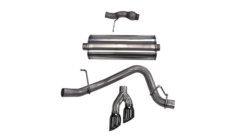 Corsa 3" Single Side Exit Sport Black Tip Exhaust for 15-19 Tahoe / Yukon 5.3L