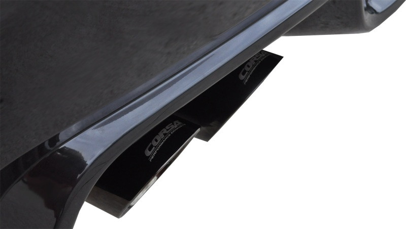 Corsa 3" Dual Rear Exit Sport Black Tip Exhaust for 11-14 WRX / STI Sedan