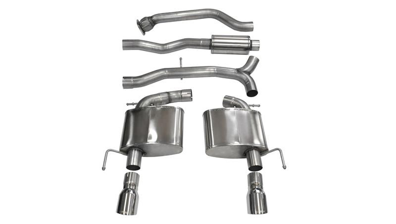 Corsa 3" Dual Rear Exit Sport Exhaust for 13-19 Cadillac ATS Turbo 2.0L
