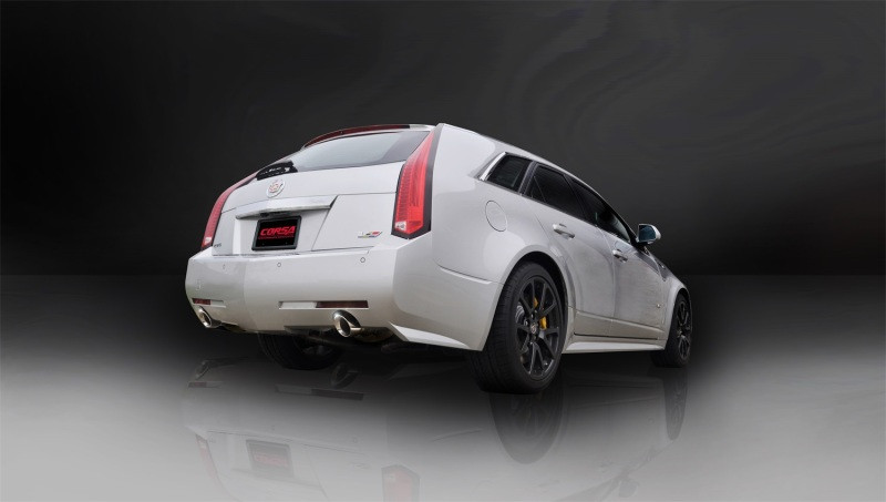 Corsa 2.5" Dual Rear Exit Sport Axleback Exhaust for 11-14 CTS-V Wagon