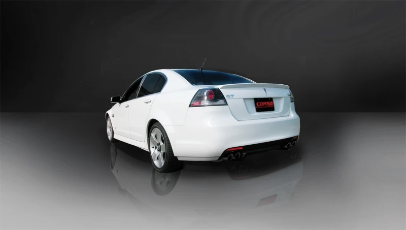 Corsa 2.5" Dual Rear Exit Sport Black Tip Exhaust for 08-09 Pontiac G8